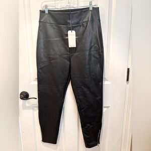 Abercrombie & Fitch Large Vegan‎ Leather Leggings with Ankle Zippers